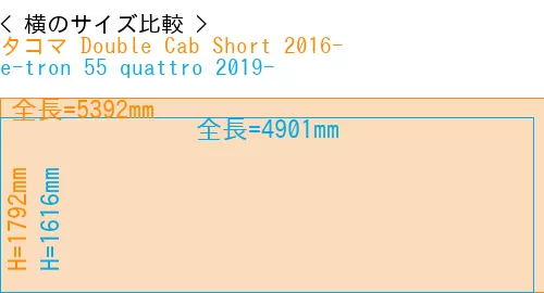 #タコマ Double Cab Short 2016- + e-tron 55 quattro 2019-